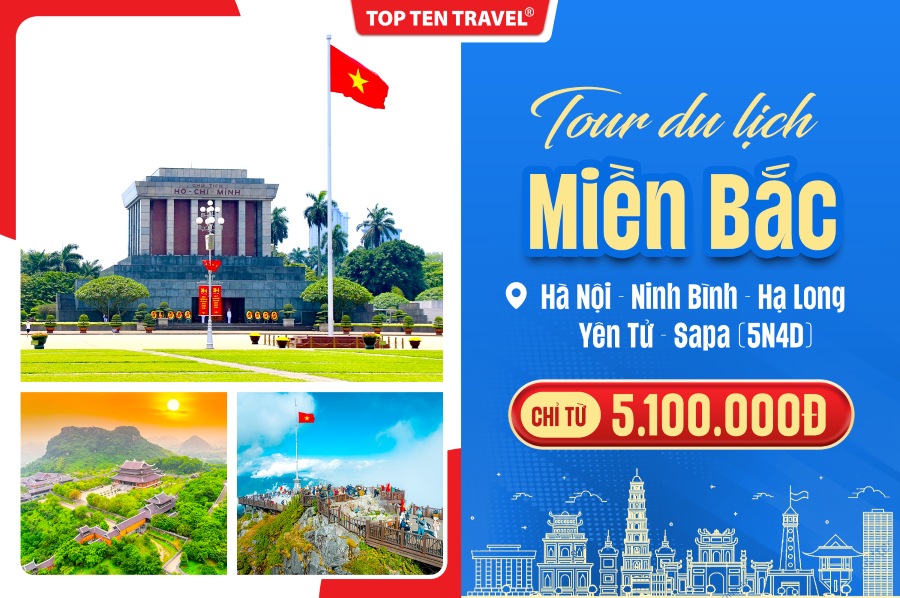 Tour Miền Bắc: Hà Nội - Ninh Bình - Hạ Long - Yên Tử - Sapa | 5N4D