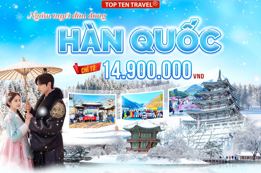 Tour Hàn Quốc Mùa Đông: Seoul - Nami - Namsan - Lotte World - Starfield 5N4D