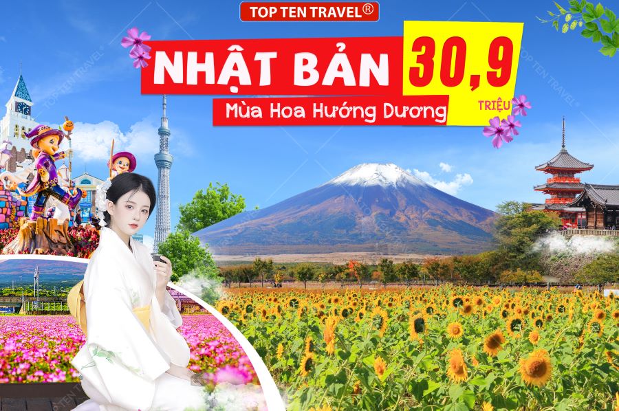 Tour Nhật Bản Mùa Hoa Hướng Dương 6N5D