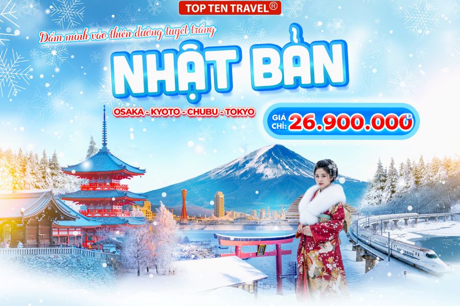 Tour Nhật Bản Mùa Xuân: Osaka - Kyoto - Chubu - Tokyo