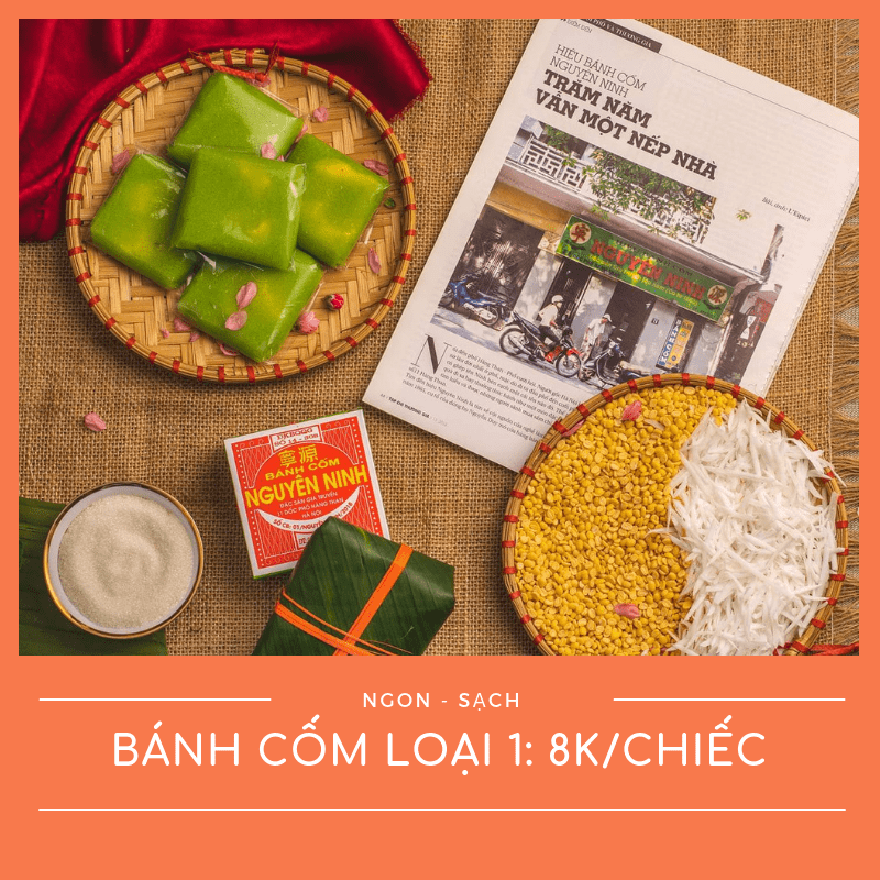 Độc đáo bánh Cốm Nguyên Ninh, Hà Nội