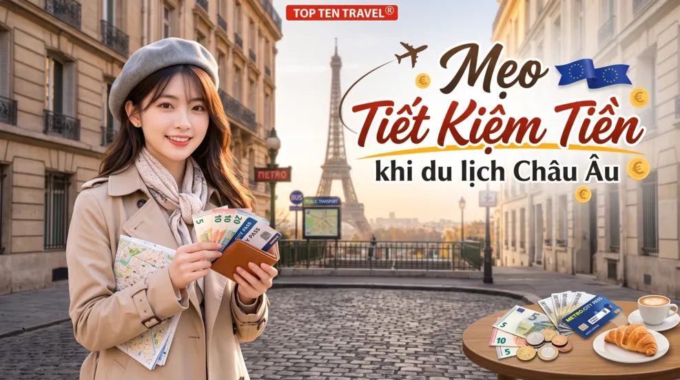 Những mẹo tiết kiệm tiền khi du lịch Châu Âu