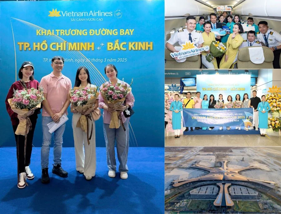 Top Ten Travel trải nghiệm đường bay thẳng TP.HCM – Bắc Kinh cùng Vietnam Airlines