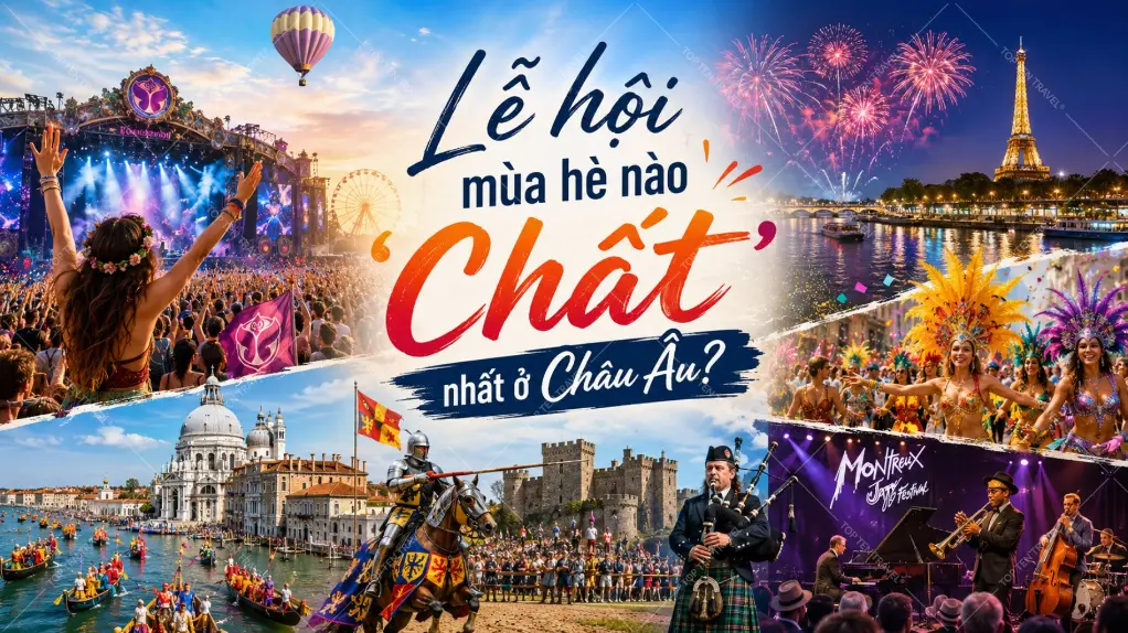 Lễ hội mùa hè nào 'Chất' nhất ở Châu Âu?