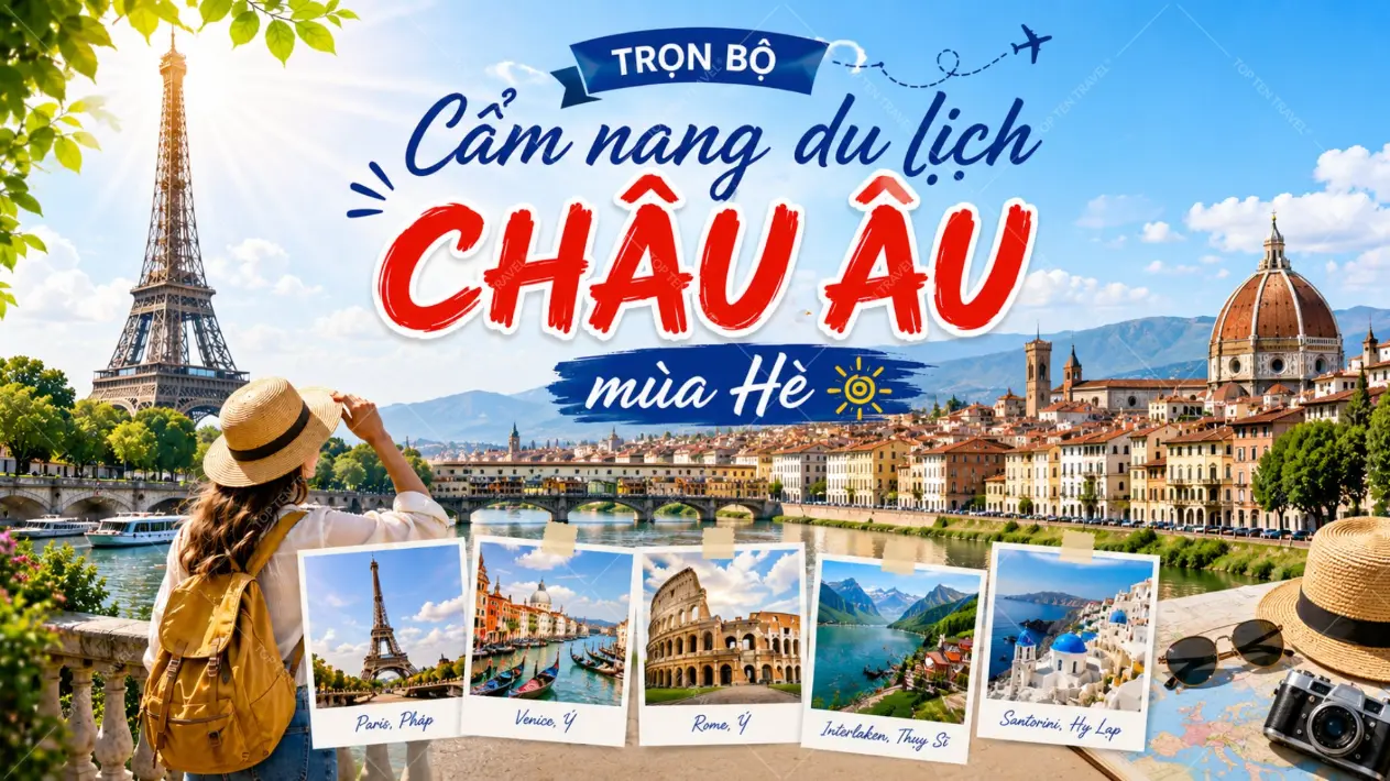 Trọn bộ cẩm nang du lịch Châu Âu mùa Hè 2026