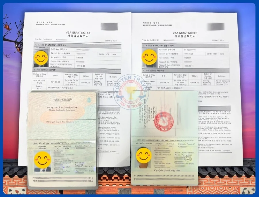 Hồ sơ xin visa Hàn Quốc 10 năm
