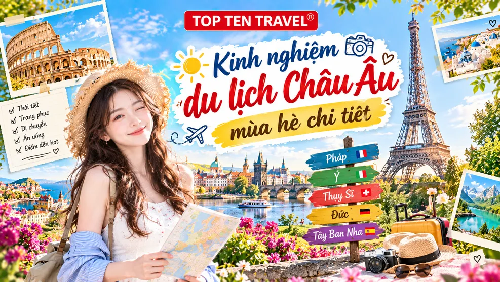 Kinh nghiệm du lịch Châu Âu mùa hè chi tiết
