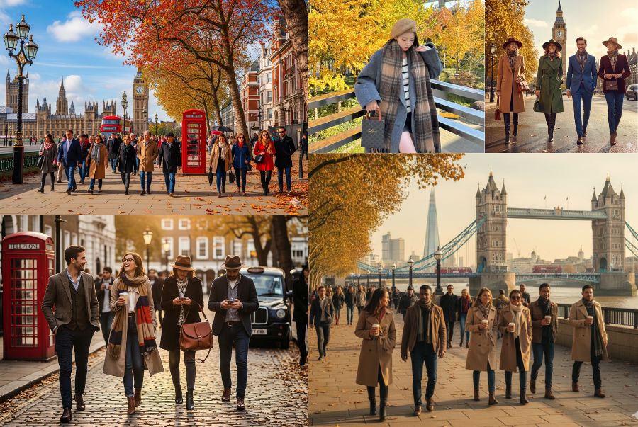 Bí quyết phối đồ đẹp khi du lịch Anh Quốc mùa thu