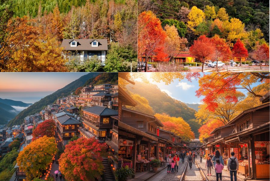 Những ngôi làng cổ đẹp như tranh vẽ ở Đài Loan mùa thu