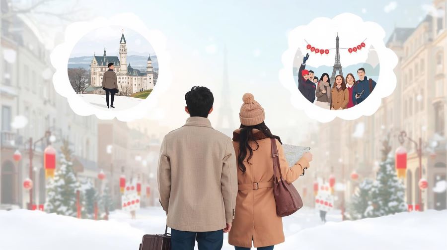 Nên đi tour hay tự túc khi du lịch Châu Âu dịp Tết?