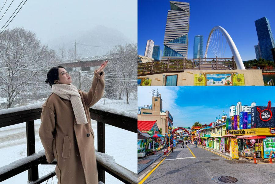 Khám phá khung cảnh rực rỡ sắc màu tại Incheon dịp Tết