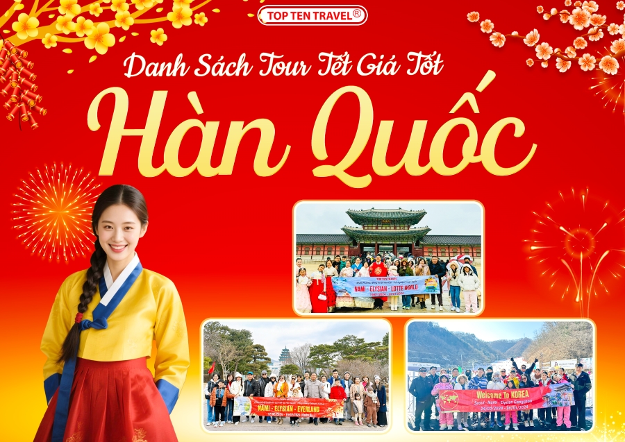 Danh sách tour Hàn Quốc Tết 2026 giá tốt
