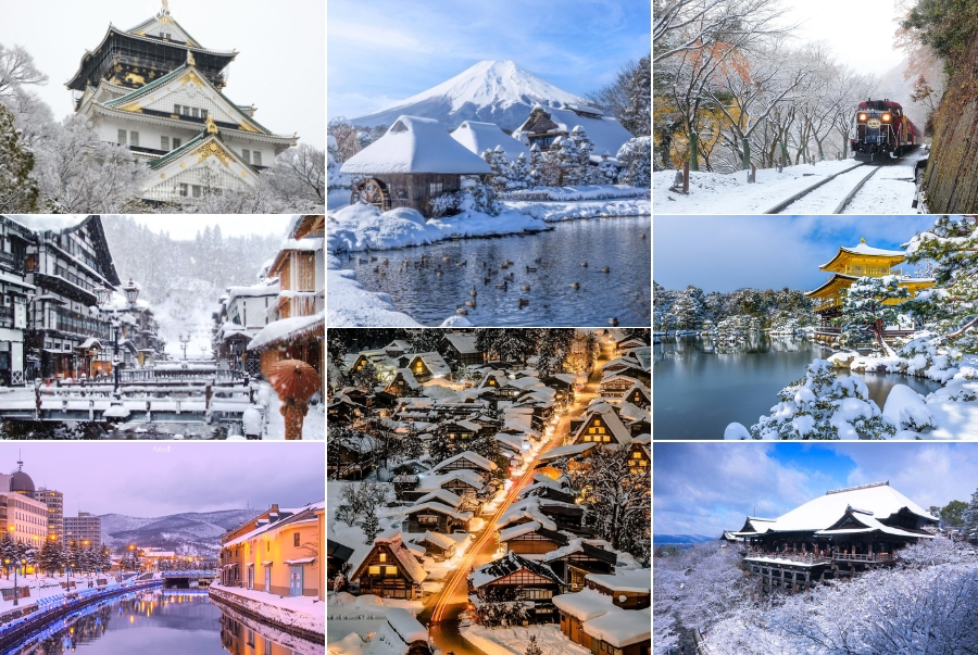 Tổng hợp các điểm đến đẹp nhất du lịch Nhật Bản mùa đông năm nay