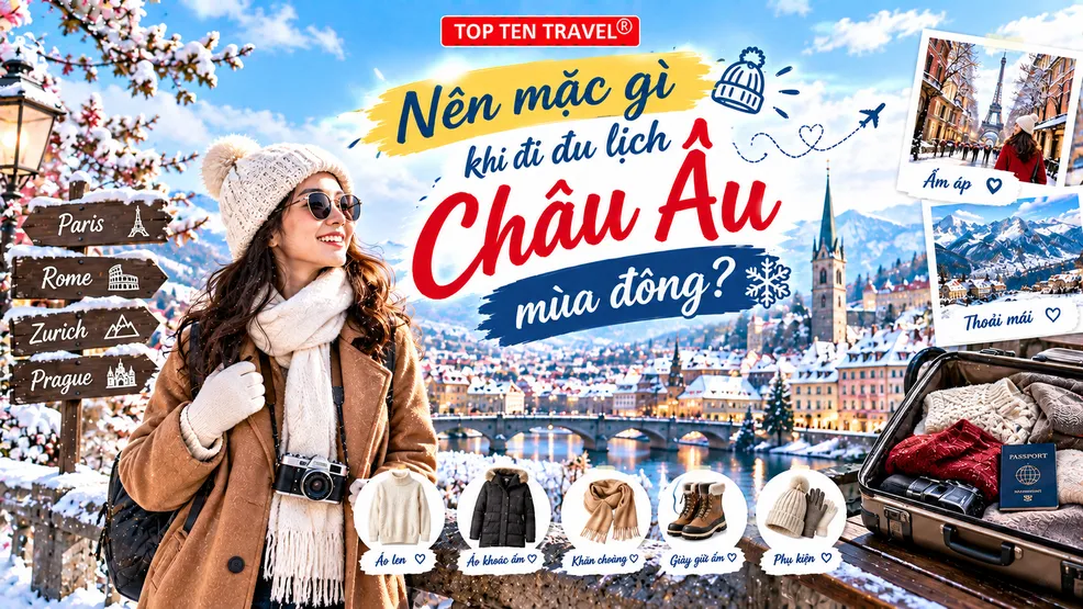 Nên mặc gì khi đi du lịch Châu Âu mùa đông?