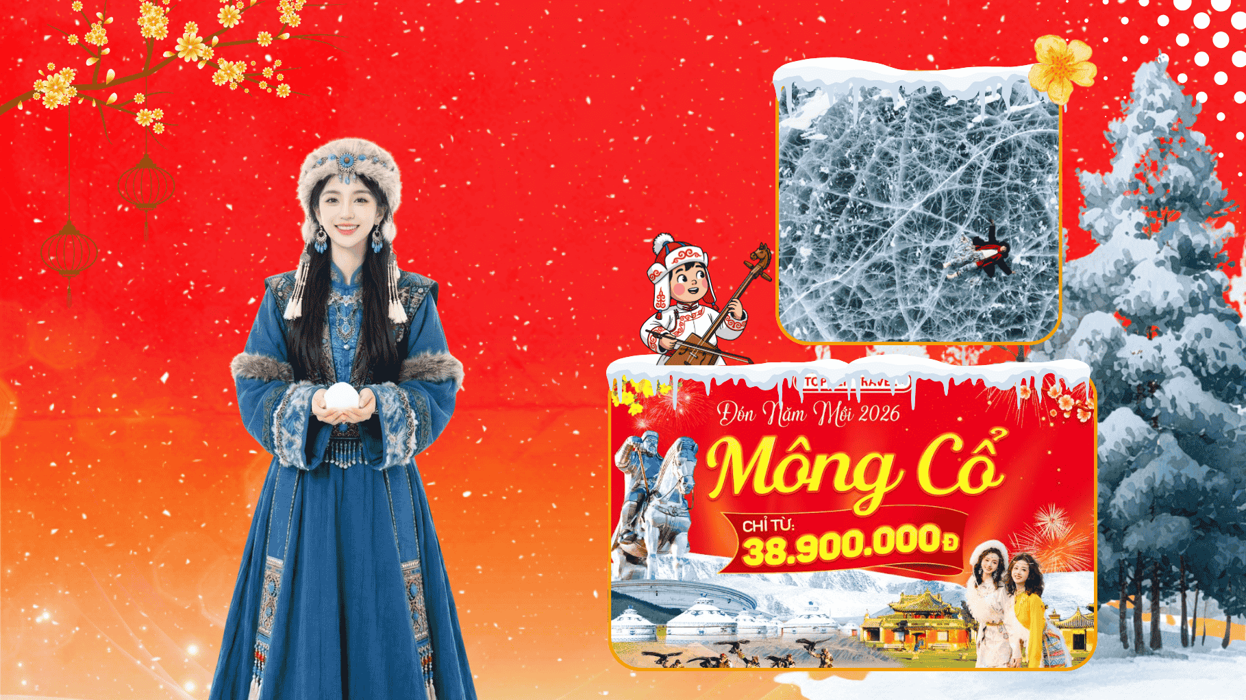 Tour du lịch Mông Cổ Tết 2026 giá tốt