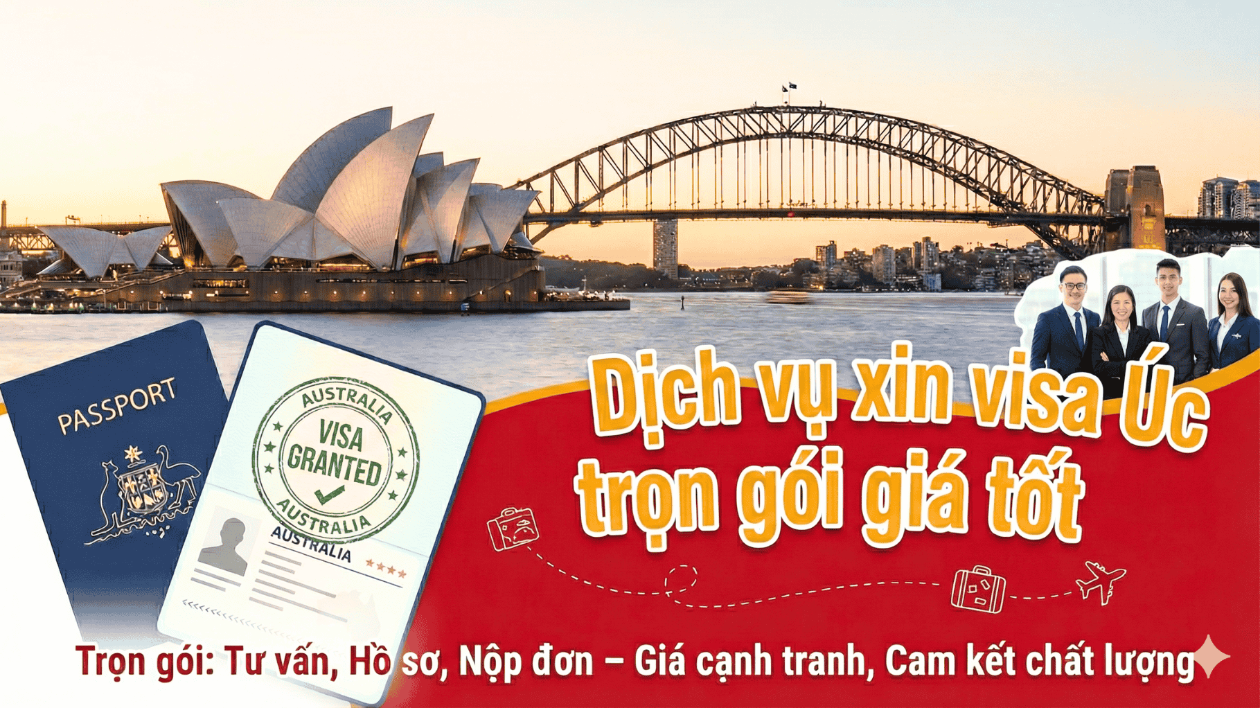 Dịch vụ xin visa Úc trọn gói giá tốt