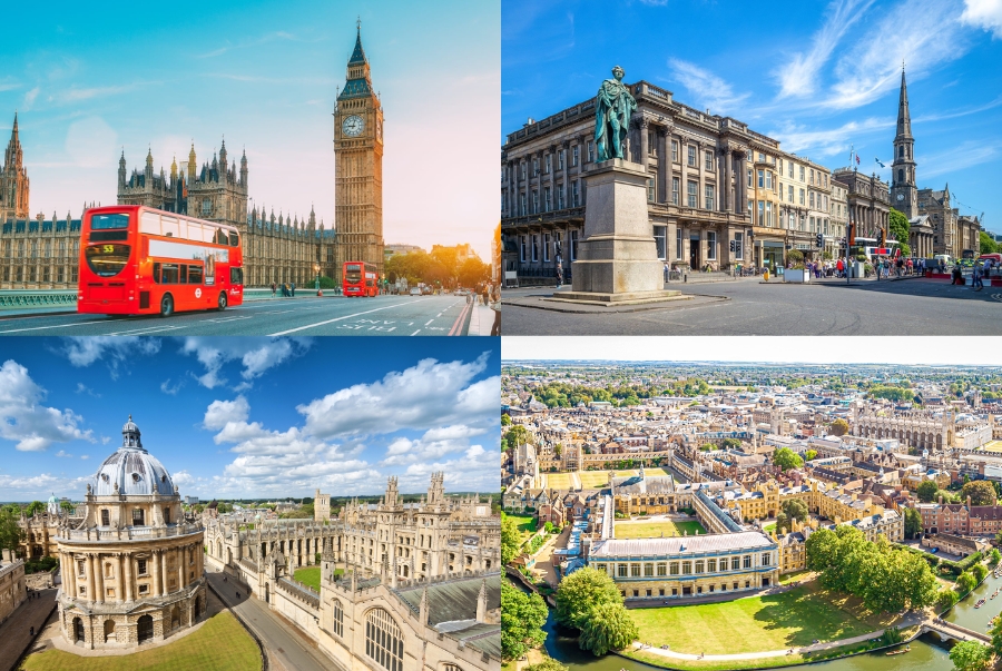 Khám phá những thành phố du lịch Anh Quốc tuyệt đẹp