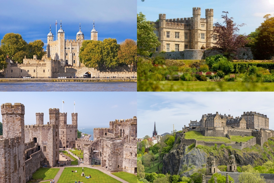 Điểm danh những lâu đài cổ kính đẹp nhất nước Anh