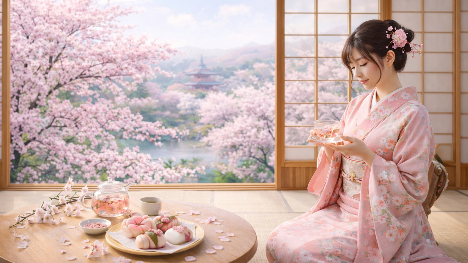 Những món ăn nổi tiếng được làm từ hoa Anh Đào