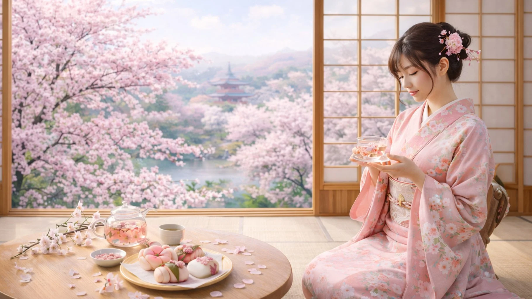 Những món ăn nổi tiếng được làm từ hoa Anh Đào