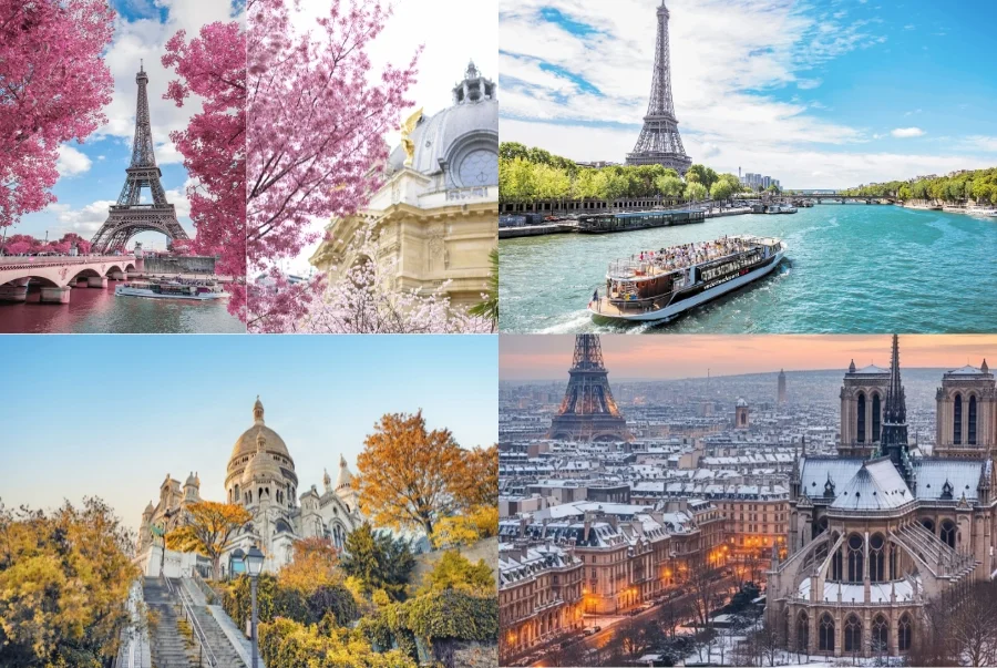 Đặc điểm thời tiết từng mùa tại Paris