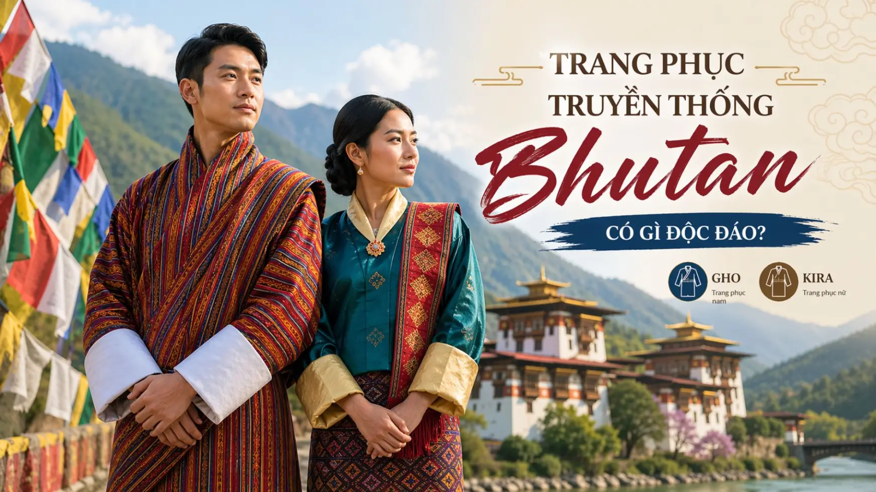 Trang phục truyền thống Bhutan có gì độc đáo?
