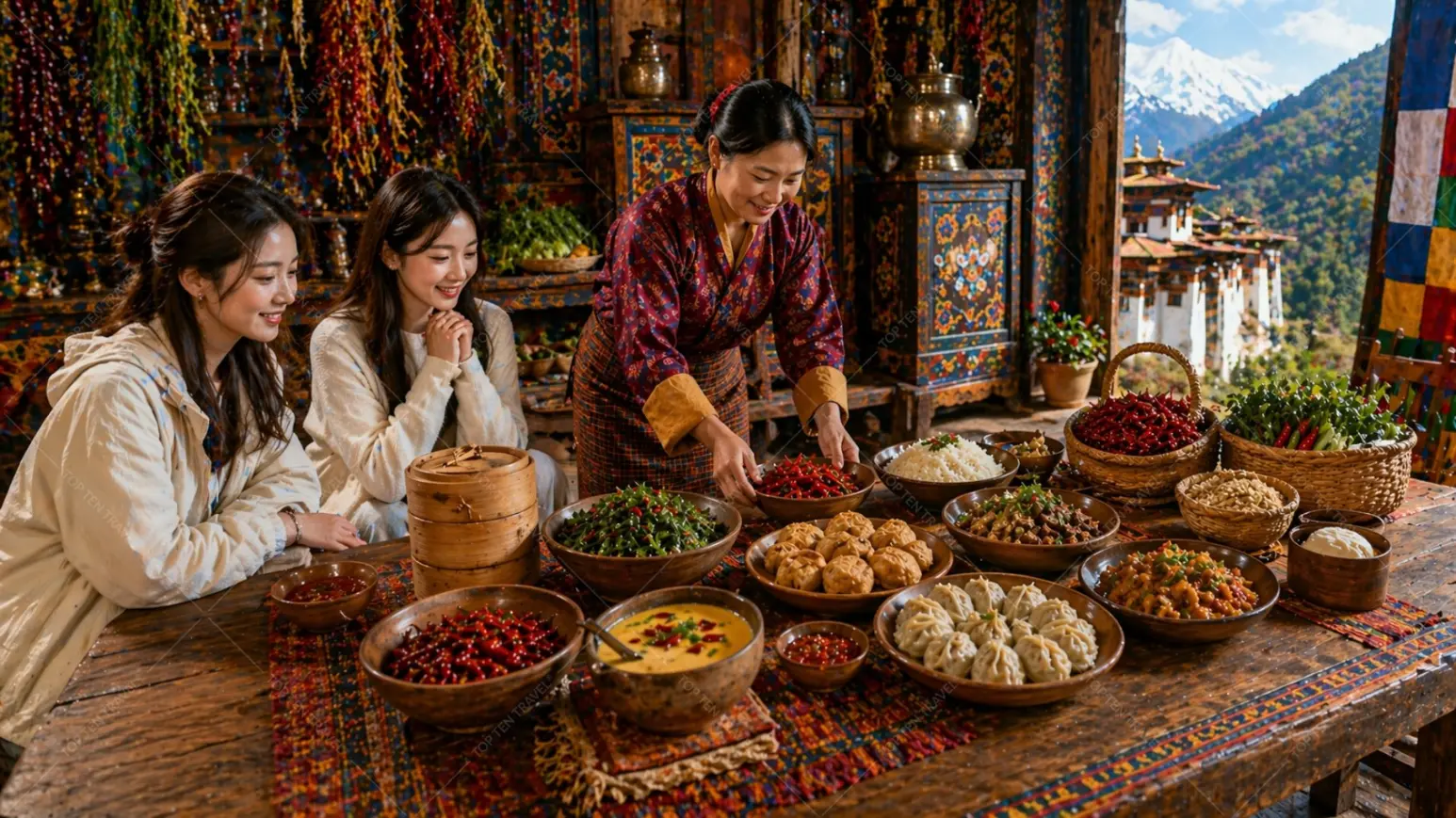 Ăn gì khi đi du lịch Bhutan? Top những món ngon nhất định phải thử