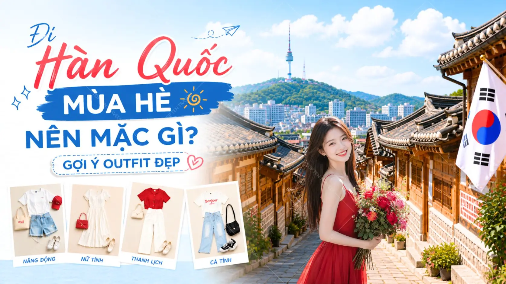 Đi Hàn Quốc Mùa Hè Nên Mặc Gì? Gợi Ý Outfit Đẹp 2026
