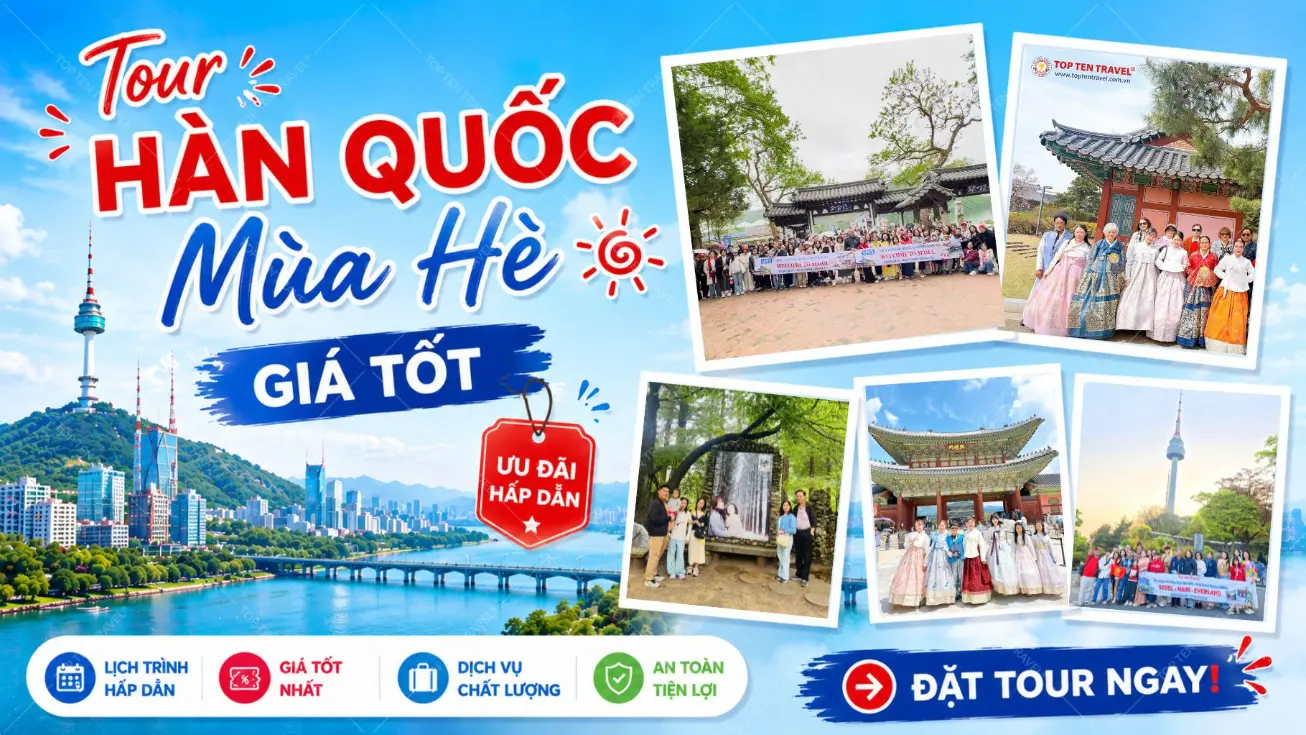 Tour Hàn Quốc mùa hè giá rẻ tại TP.HCM 2026