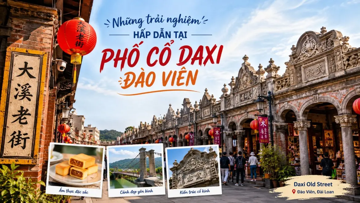 Phố cổ Daxi Đào Viên cuốn hút du khách bởi những trải nghiệm gì?