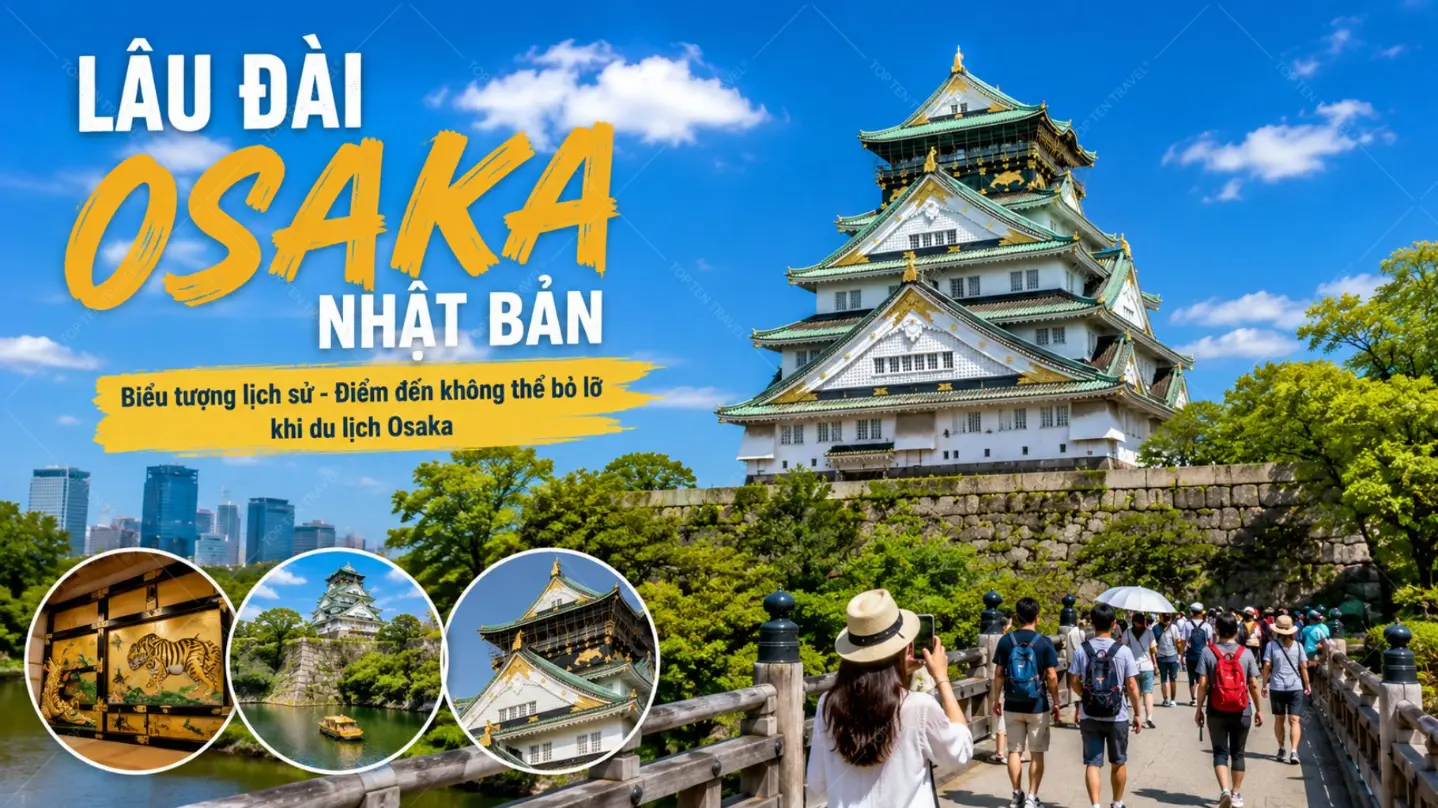 Lâu Đài Osaka – Kiến Trúc Độc Đáo Và Lịch Sử Hào Hùng Nhật Bản
