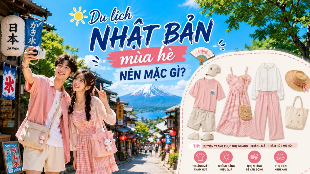 Du lịch Nhật Bản mùa hè nên mặc gì?