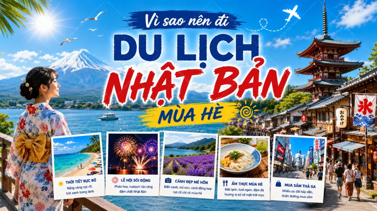 Vì sao nên đi du lịch Nhật Bản mùa hè?