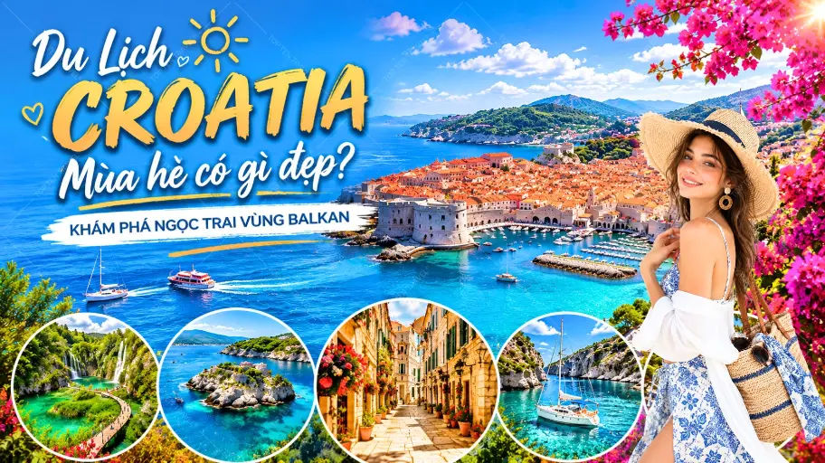 Du Lịch Croatia Mùa Hè Có Gì Đẹp? Khám Phá Ngọc Trai Vùng Balkan 2026