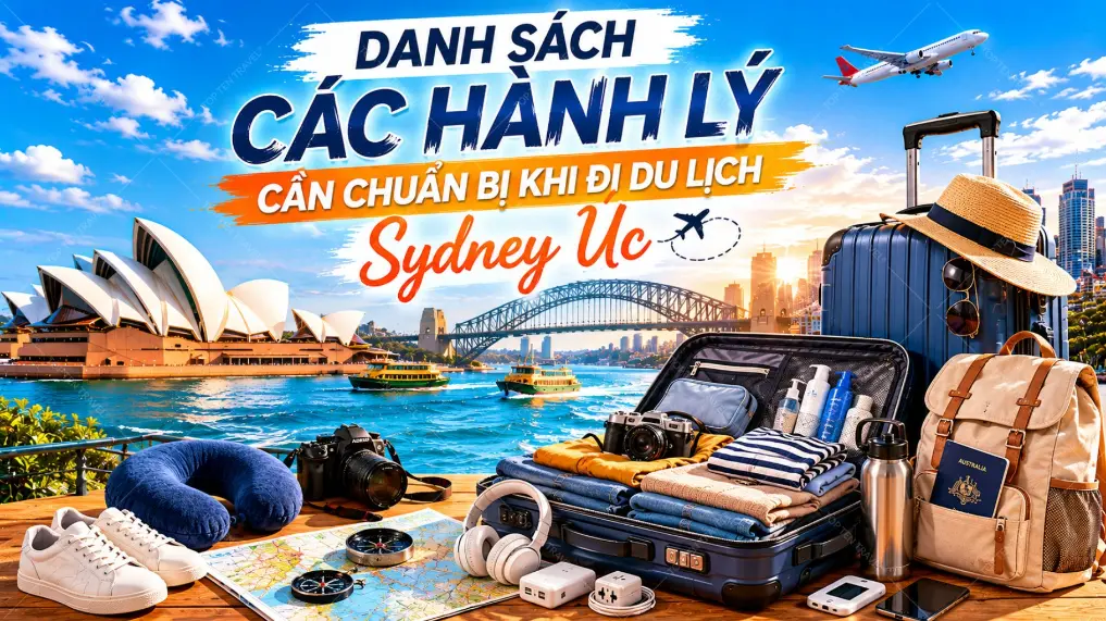 Checklist Hành Lý Du Lịch Sydney Úc Đầy Đủ Nhất