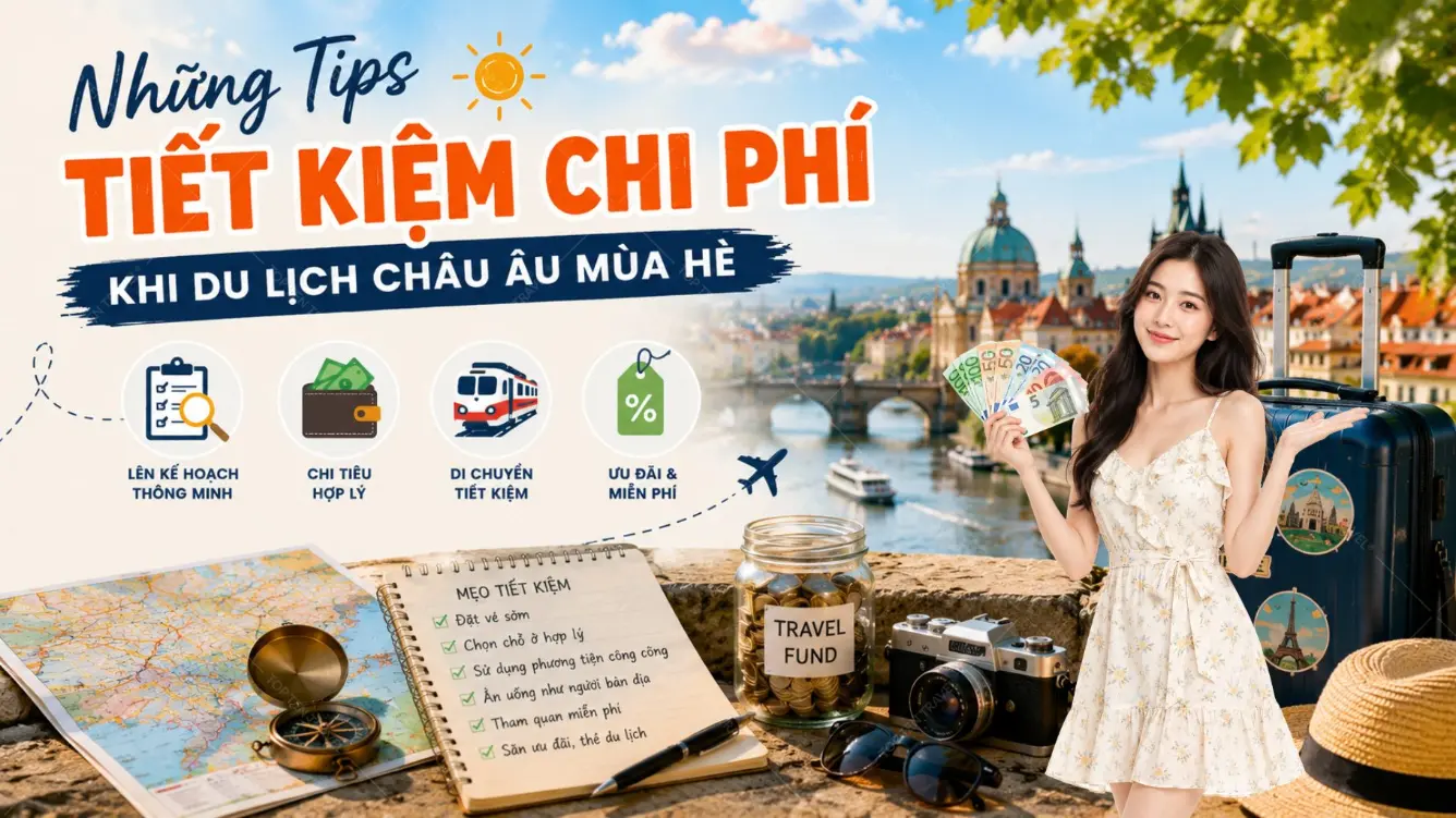Những Tips Tiết Kiệm Chi Phí khi Du Lịch Châu Âu Mùa Hè