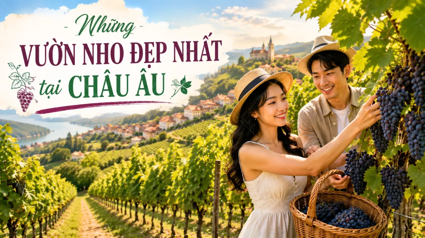 Khám phá những vườn nho tuyệt đẹp ở Châu Âu