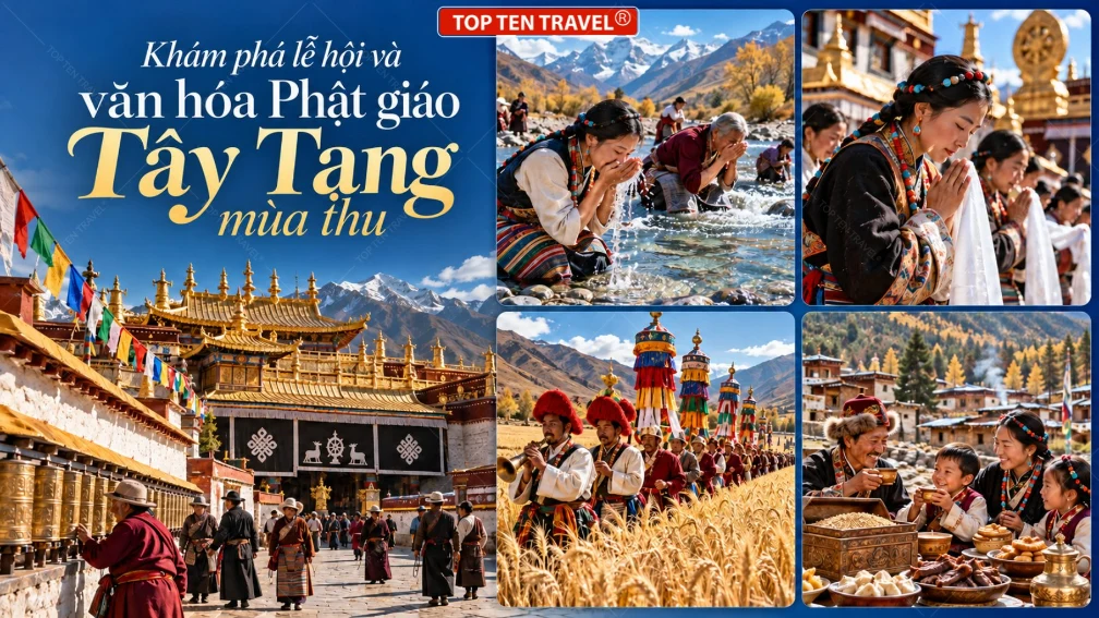 Khám phá lễ hội và văn hóa Phật giáo Tây Tạng mùa thu