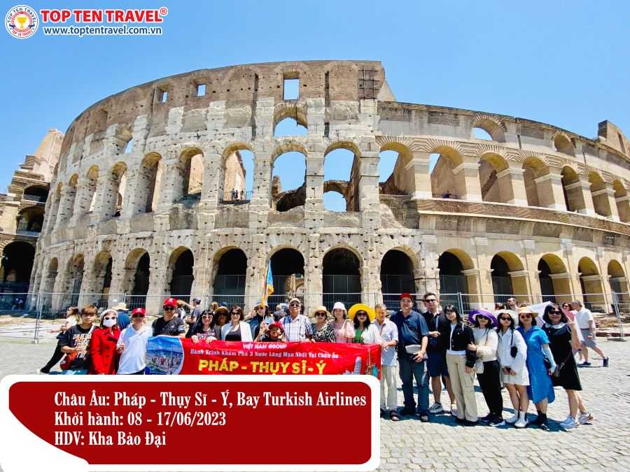 Tổng hợp hình đoàn tour du lịch khởi hành tháng 6/2023 tại Top Ten Travel