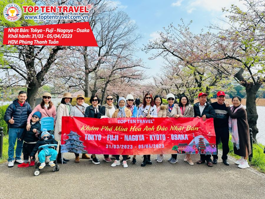 Tổng hợp hình đoàn tour du lịch khởi hành tháng 3/2023 tại Top Ten Travel