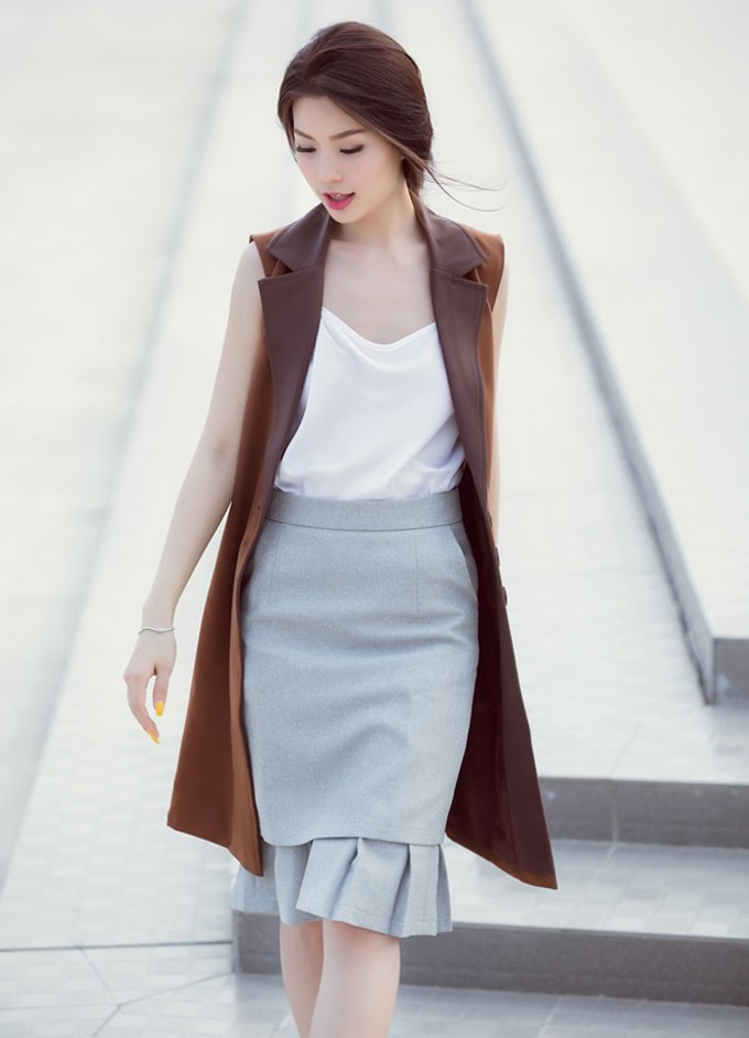 Cá tính hơn với Blazer không tay