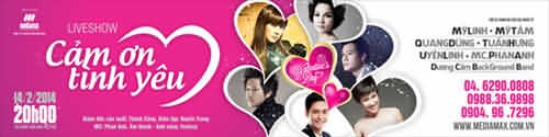 Cảm ơn tình yêu - Nhạc hội Valentine 2014