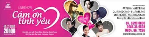 Cảm ơn tình yêu - Nhạc hội Valentine 2014