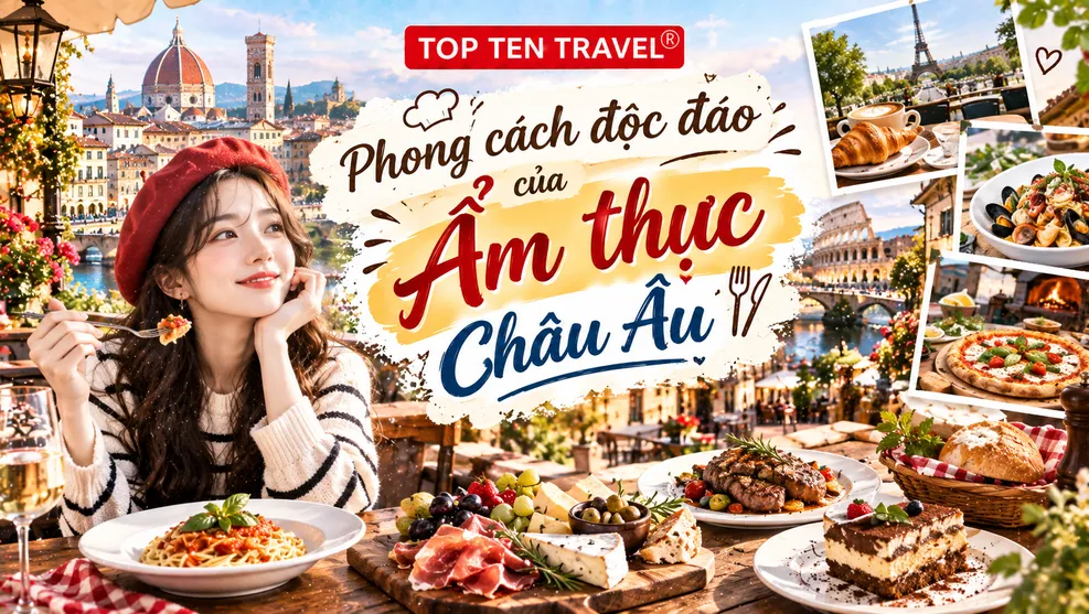 Phong cách độc đáo của ẩm thực Châu Âu