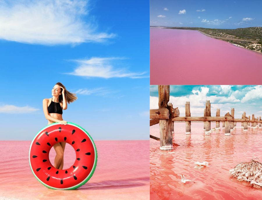 Hồ Hillier - viên ngọc hồng trên đảo Middle Úc