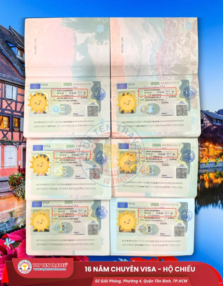 Những giấy tờ cần thiết khi xin visa Pháp