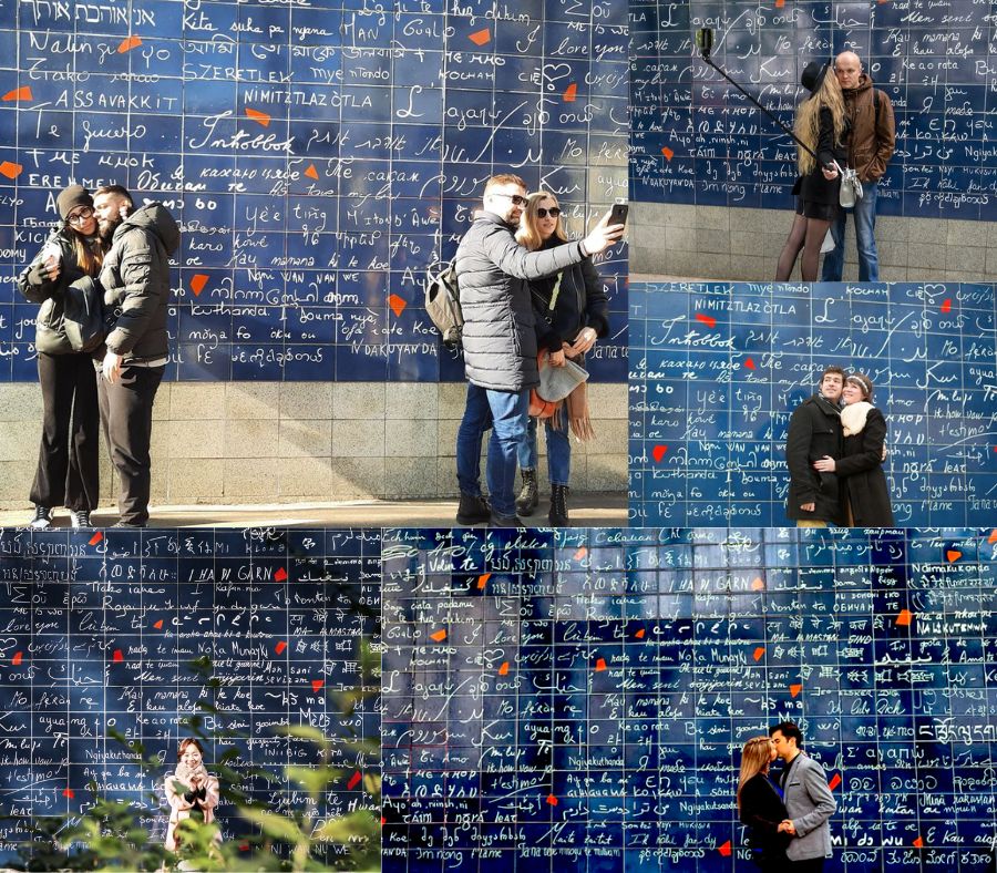 Bức tường tình yêu độc đáo tại Pháp