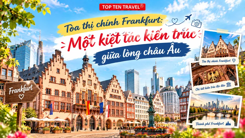 Tòa thị chính Frankfurt: Một kiệt tác kiến trúc giữa lòng châu Âu
