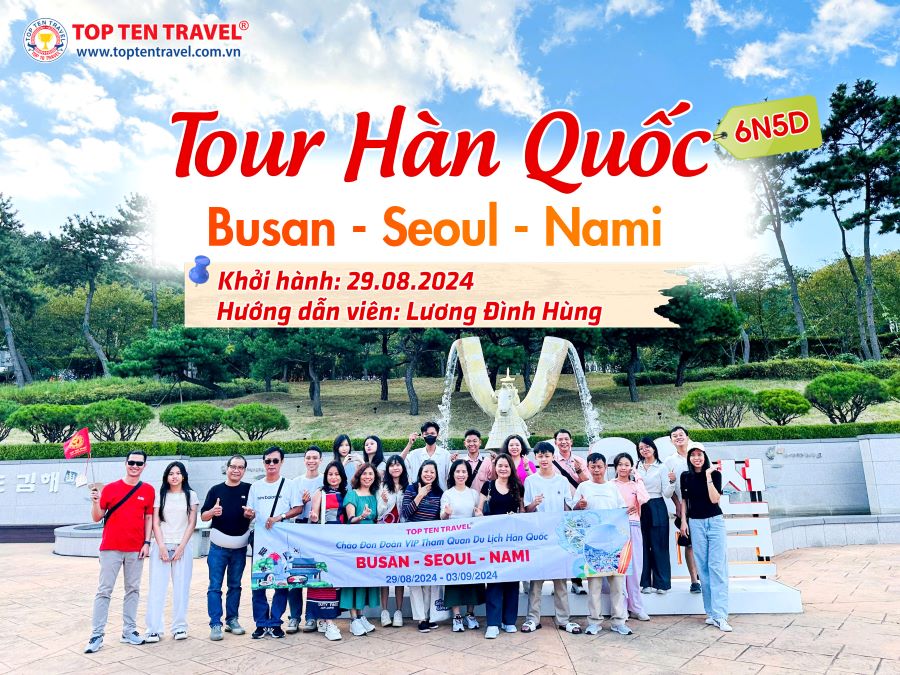 Top Ten Travel: Tổng hợp hình đoàn tour khởi hành tháng 8/2024