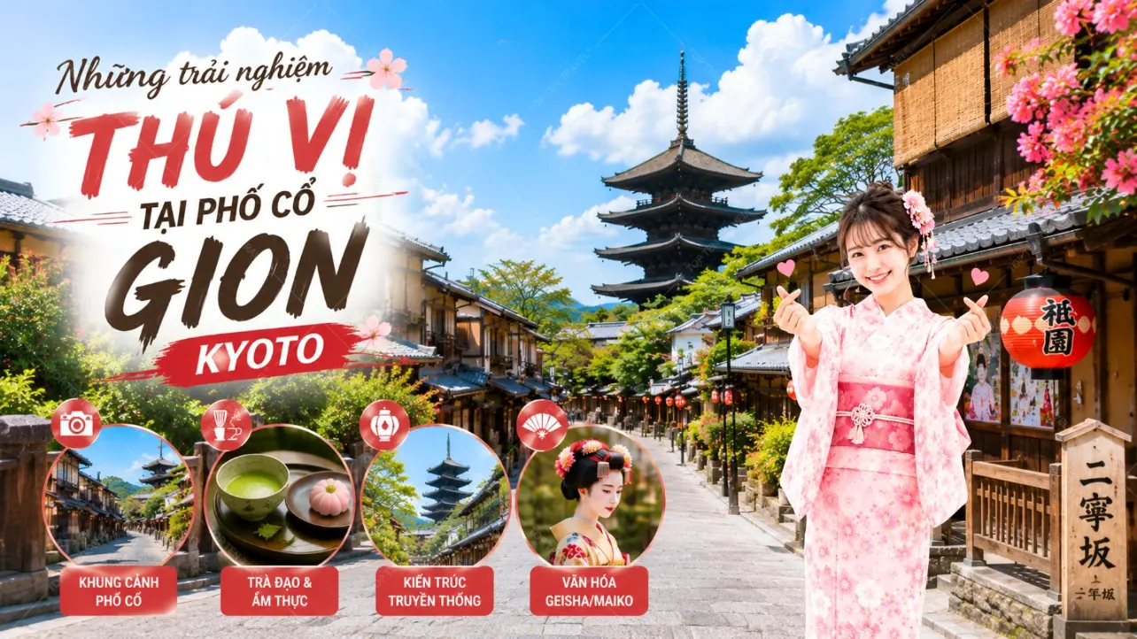 Phố Cổ Gion Kyoto cùng những trải nghiệm không thể bỏ lỡ 2026